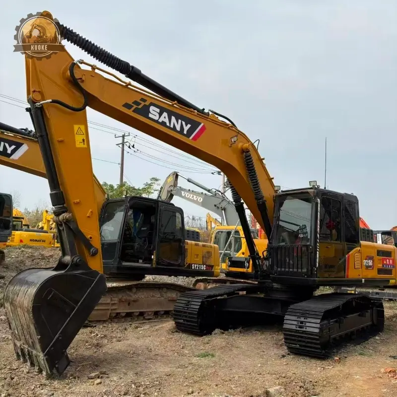 Powerful Sany SY215C Crawler Excavator Second Hand Global Supply