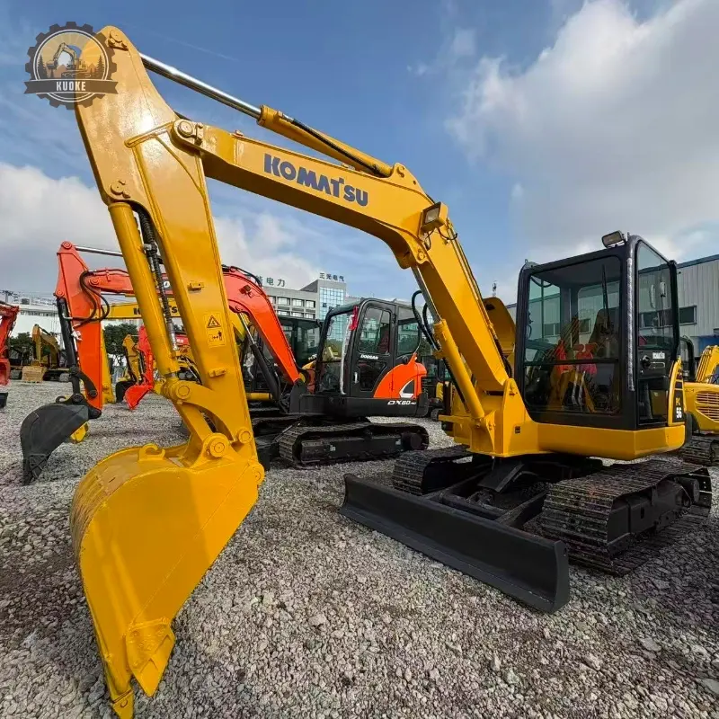 Second hand Komatsu 56-8 small excavator 90 percent new durable construction machine