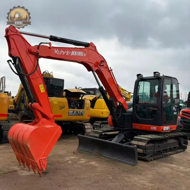 Used Kubota 185-3 mini excavator cheap price high quality compact construction equipment