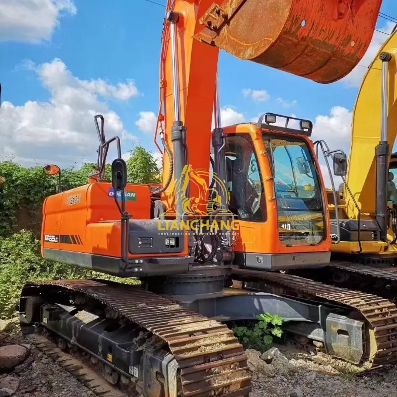 Good Condition Used Original doosan 225 Hydraulic excavator