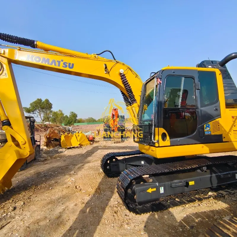 Excavadora pequeña Komatsu PC120-8 usada, original, de 12 toneladas y alta calidad