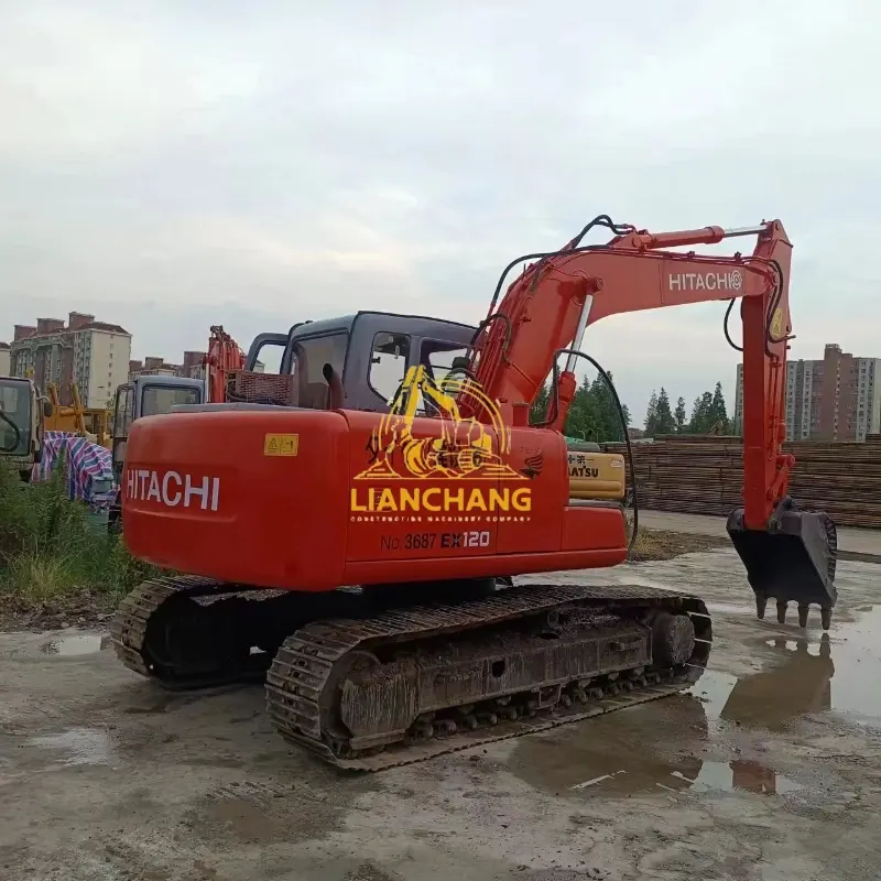 High power used Hitachi EX120-5 excavator Second-hand machinery for sale (1)