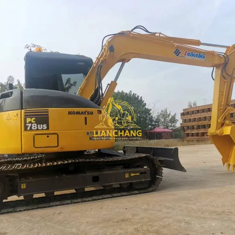 Second Hand 7 ton Komatsu PC78US-6 mini excavator for sale