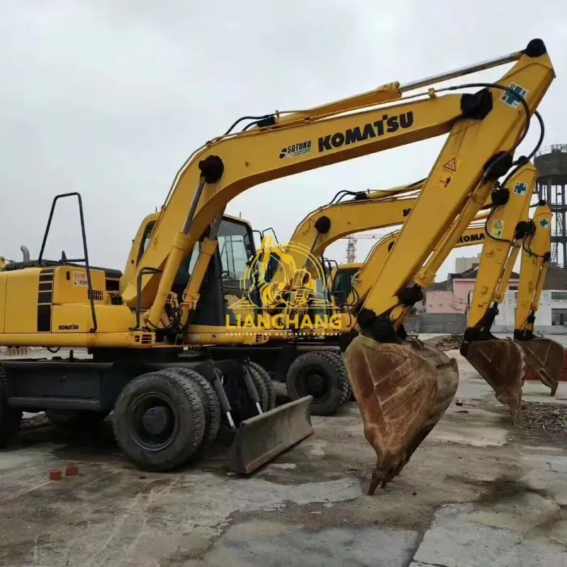 Korean 15 Ton Used Hyundai 150 Wheel Excavator for sale