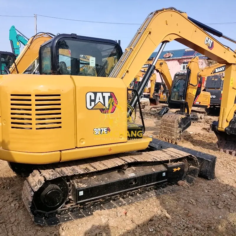 Second Hand CAT 307E Excavator Used Engineering Machinery with Dozer Blade