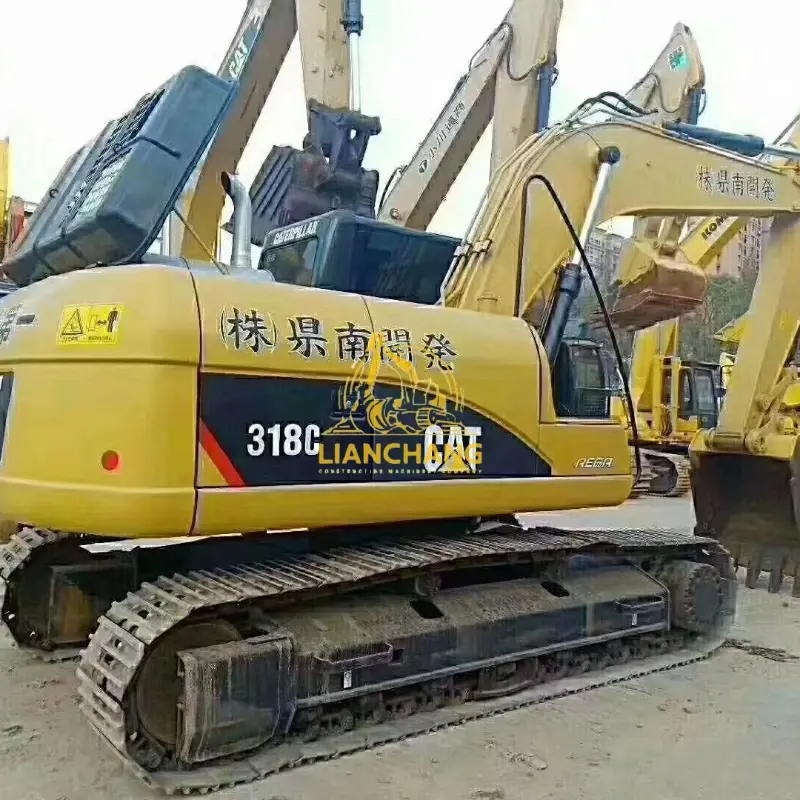 Second Hand Digger CAT 318C Hydraulic Crawler Excavators