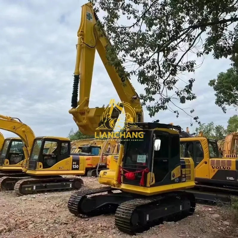 Second-Hand Komatsu PC130-7 Crawler Excavator used construction equipment