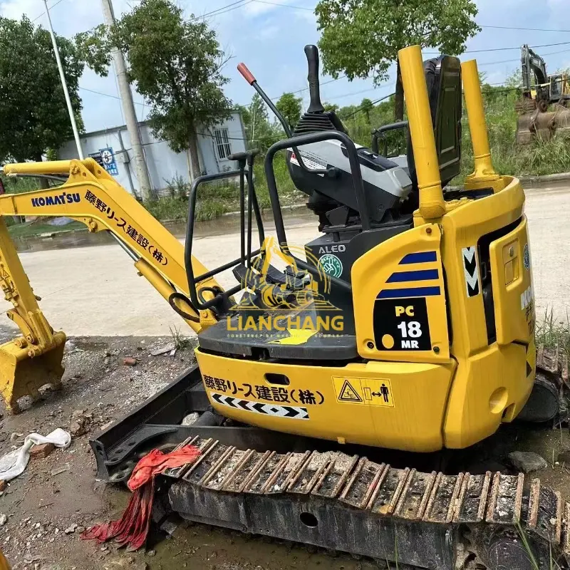 second hand japan Komatsu PC18 mini small excavators