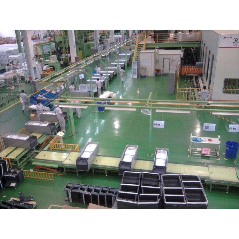 Refrigerator freezer assembly line