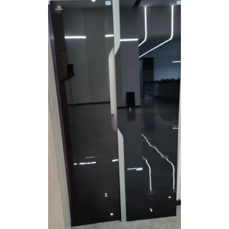 Open door mirror coated refrigerator