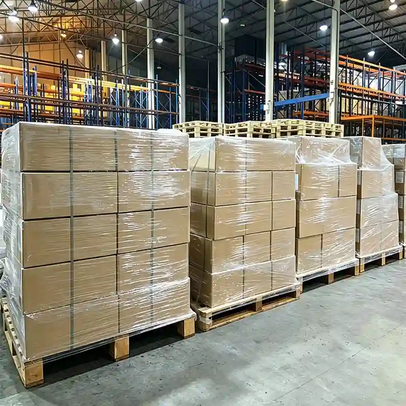 emballage de marchandises palettisées