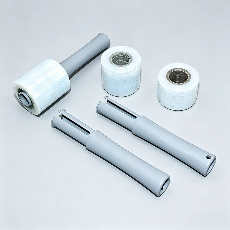 Пластиковая ручка для небольшого рулона стрейч-пленки, эргономичный диспенсер, аксессуар для прозрачной пищевой пленки для переезда/хранения/транспортировки.