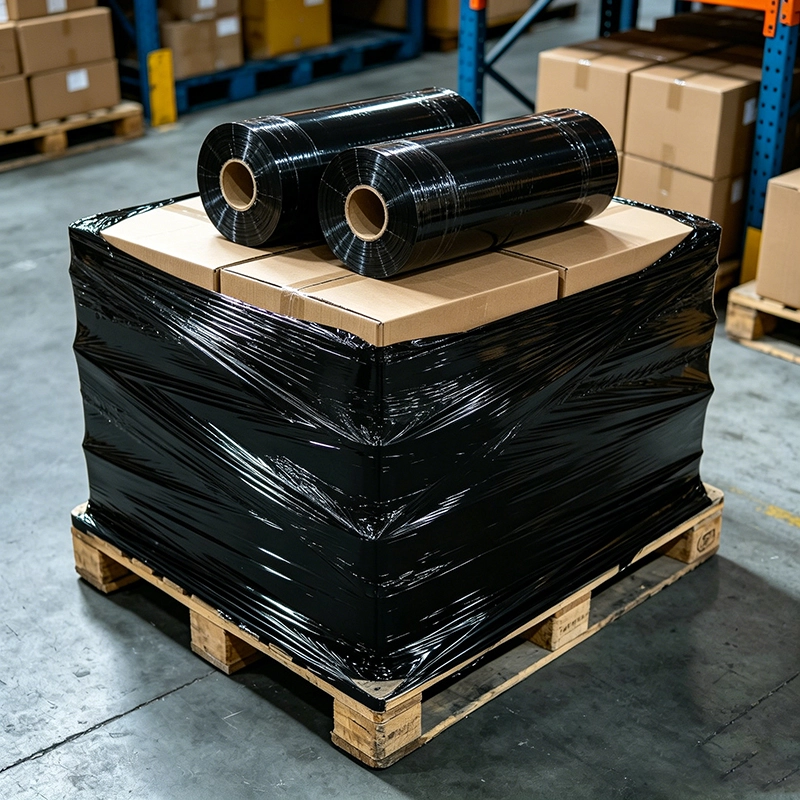 Stop Cargo Damage & Exposed Goods! Why Global Warehouses Switch to Black Hand Stretch Wrap