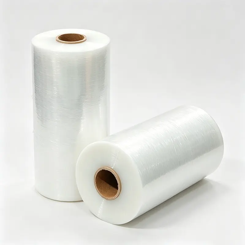 Film étirable pour machines | Film pré-étirable vierge en LLDPE haute élasticité pour emballage automatisé