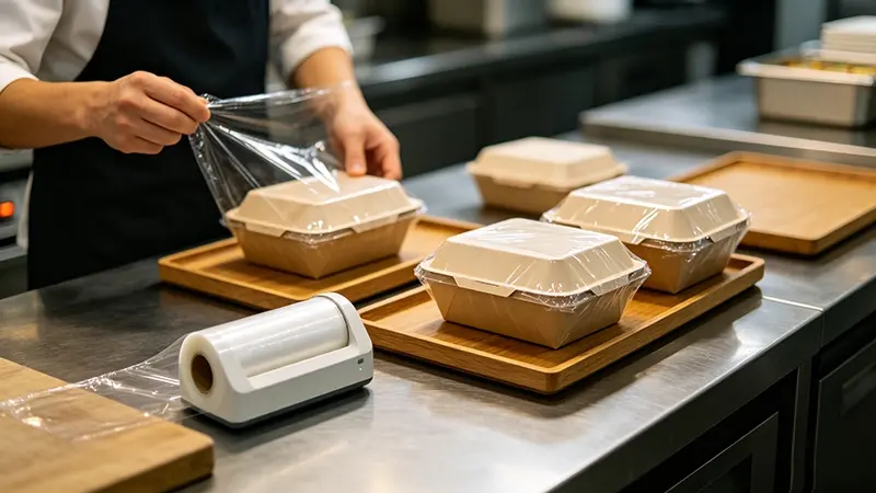 Film estirable para reparto de comida 1