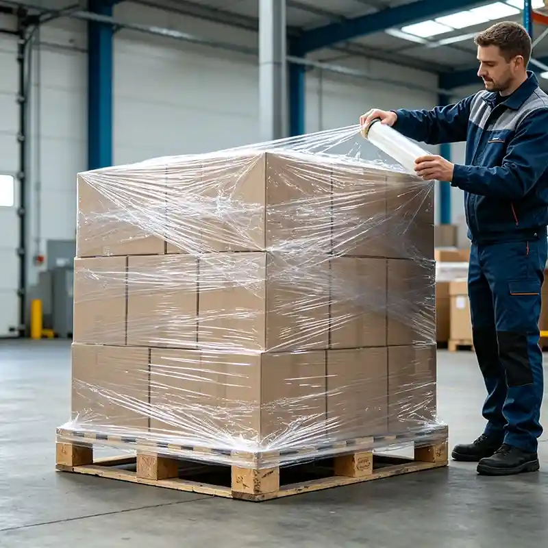 Hand Stretch Wrap | Heavy Duty LLDPE Pallet Wrap for Shipping, Logistics & Industrial Packaging