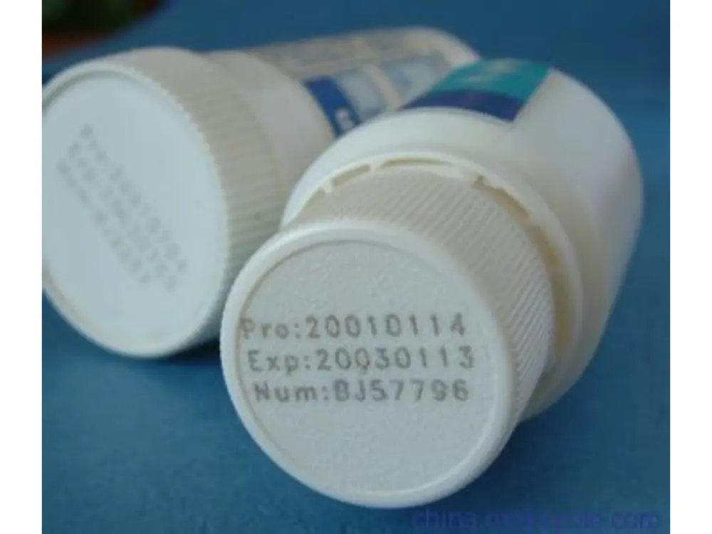online Laser marking machine for medicine bottle caps
