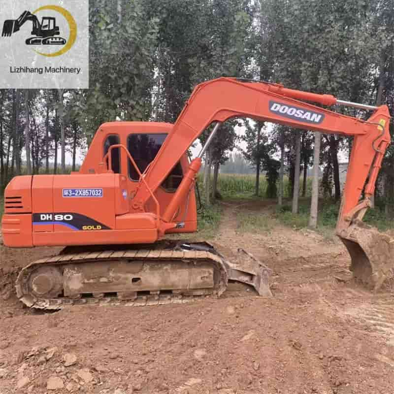 Doosan DH80 Used Mini Excavator 8Ton For Cheap Sale