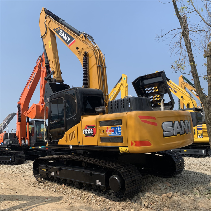 Used Sany SY215C Excavators in Good Condition for Construction in Low Working Hours