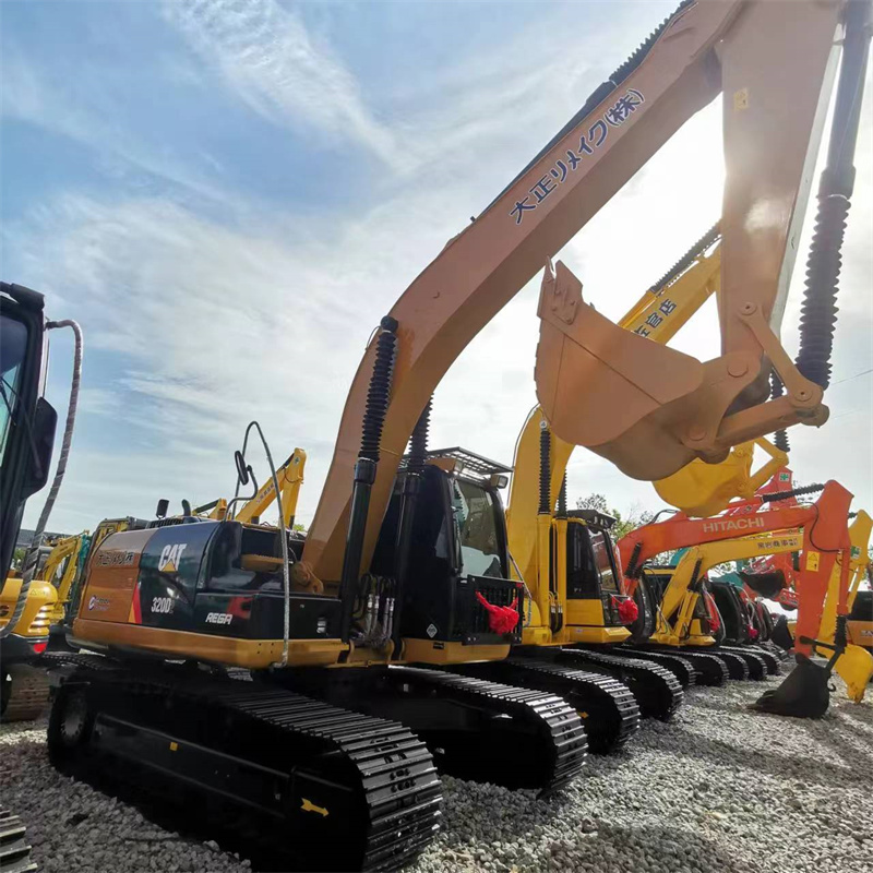 Cheapest used excavators caterpillar cat320D Second hand road machine crawler excavators 20 ton for sales