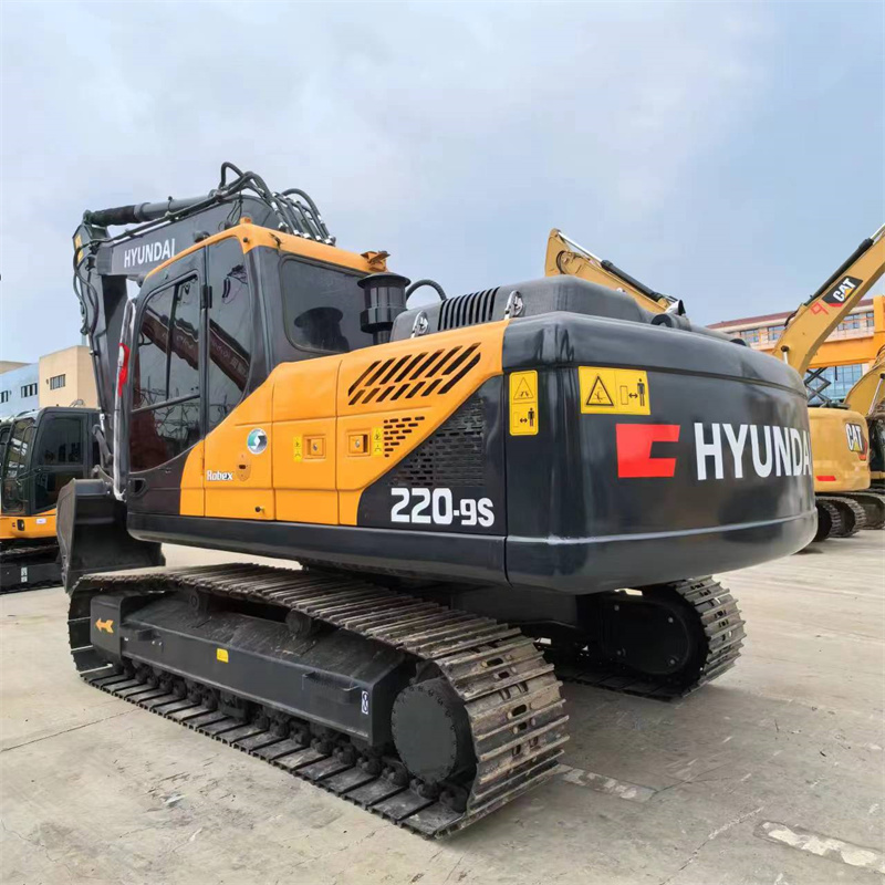 Used Hyundai 220-9s Excavator Digger Original Korea Good Condition Core Engine Pump Motor Gearbox Low Price