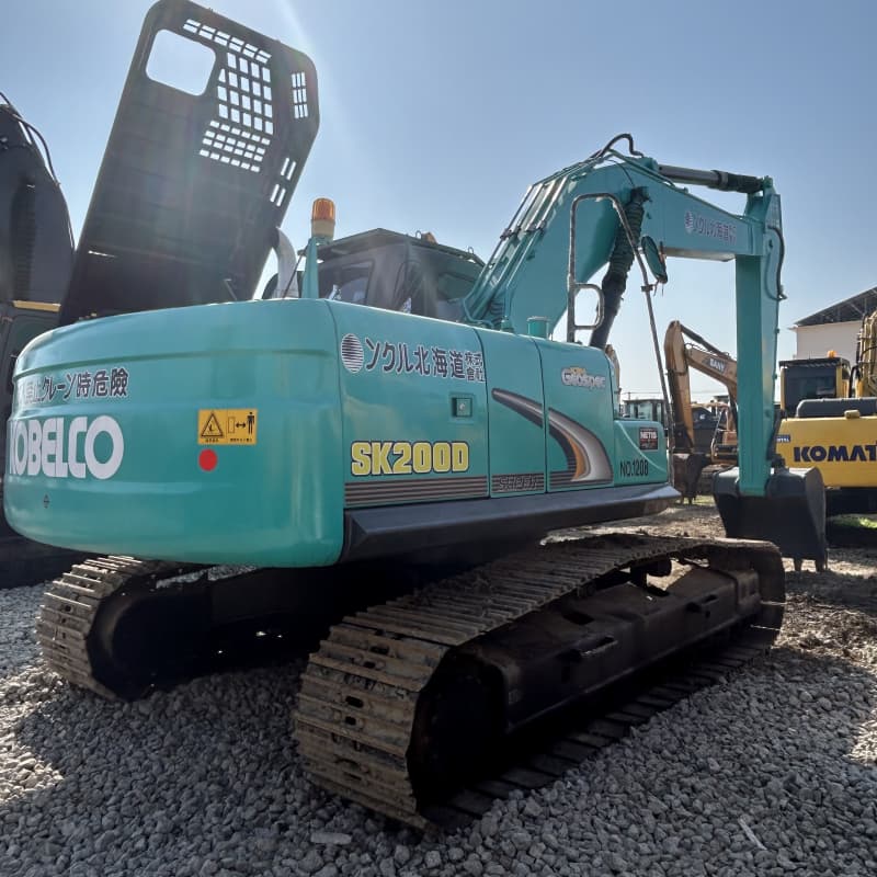Used Kobelco Sk200D Crawler Excavator Original Japan Machinery Good Condition Secondhand Sk200D Excavator