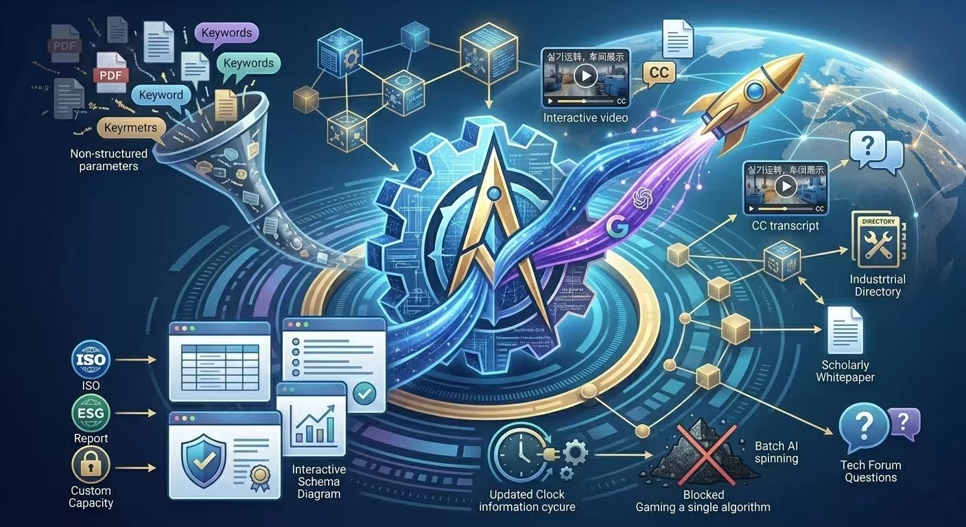 做重工GEO，具体落地只需两招：对内搭建AI专属“资质与能力库”，对外铺设高权重“行业信任网”。