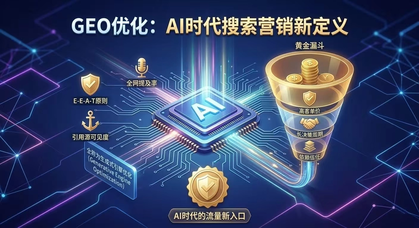 它是随着AI大模型（如ChatGPT、Gemini、Perplexity以及Google AI Overviews等）的普及而诞生的一种全新搜索营销策略。