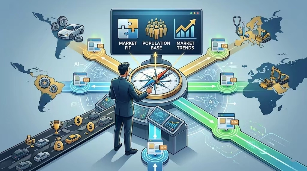 那么外贸独立站小语种怎么选呢？其实外贸独立站小语种的选择不是你在后台勾选几个翻译软件这么简单，而是要通过产品与市场契合度、语言人口基数，以及市场的未来趋势，去填补那些被忽视的产业真空。