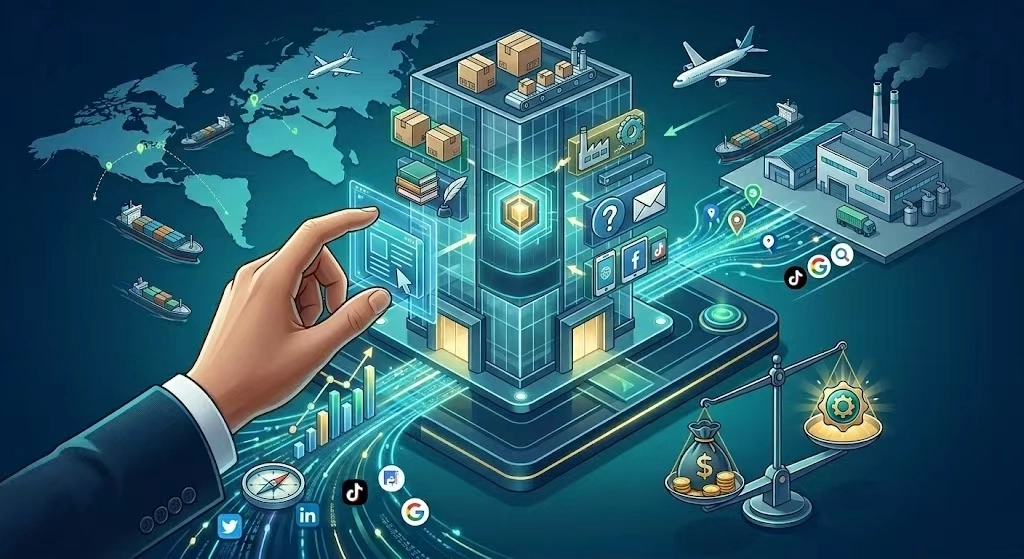 对于依赖全域营销，多渠道社媒引流的B2B外贸企业来说，由自己主导的独立站搭建，不仅能切中商业转化的要害，还能为企业省下巨额“隐形成本”。