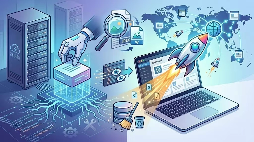 想要打造一个加载快的WordPress网站，需要从选择扎实的服务器地基，到前端图片与代码的精细雕琢，再到CDN的网络分发等多个维度进行系统优化。