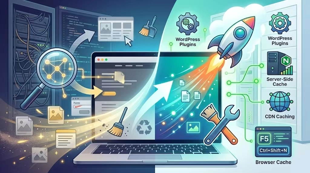 为什么我们需要定期清理网页缓存数据呢？因为合理的清除缓存管理不仅是网站提速的关键，也是日常排障的第一步。