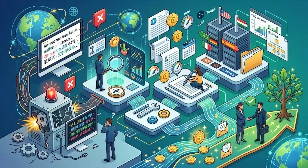 为什么“一键机翻”的小语种页面注定失败？其核心不在于能不能被谷歌看懂，而是在于你的页面能不能被谷歌信任。