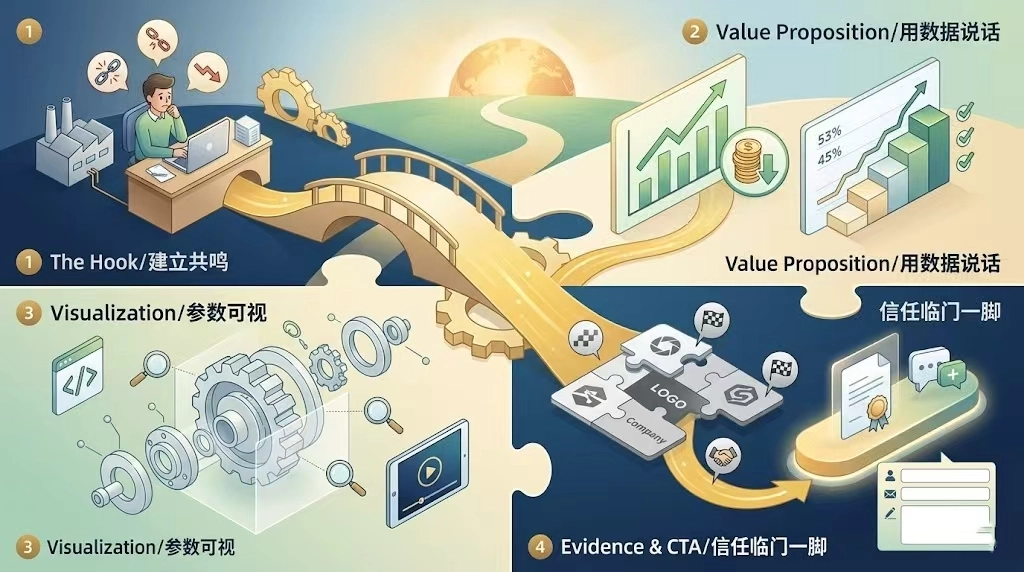 如何告别嗨式文案，写能提高独立站转化的产品介绍呢？在当前的海外采购环境下，买家真正在意的永远只有两点：这东西能帮我解决什么问题？我凭什么相信你？所以产品介绍不应该是向机器罗列参数，而是向真人采购商产出有价值的文案。从产品转变成客户为什么需要它。