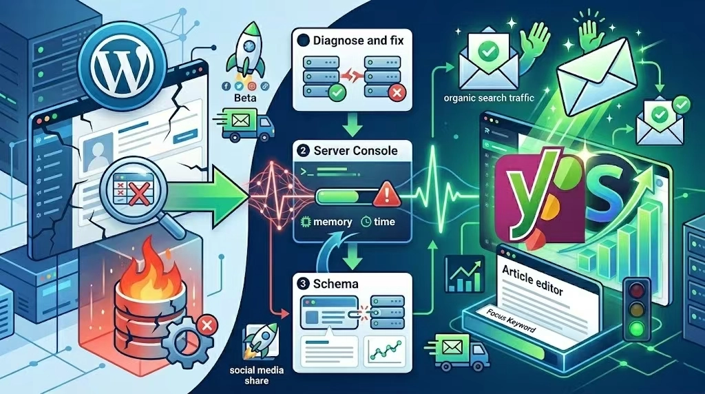 如何解决YoastSEOIndexables缓存数据错误问题呢？其核心在于：数据库查询超时与内存限制、插件冲突或中途强行中断操作、网站环境迁移导致的数据不同步。