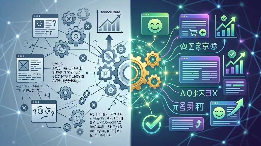 小语种网站排版的核心在于：提高用户的体验感、提升品牌形象和转化率。