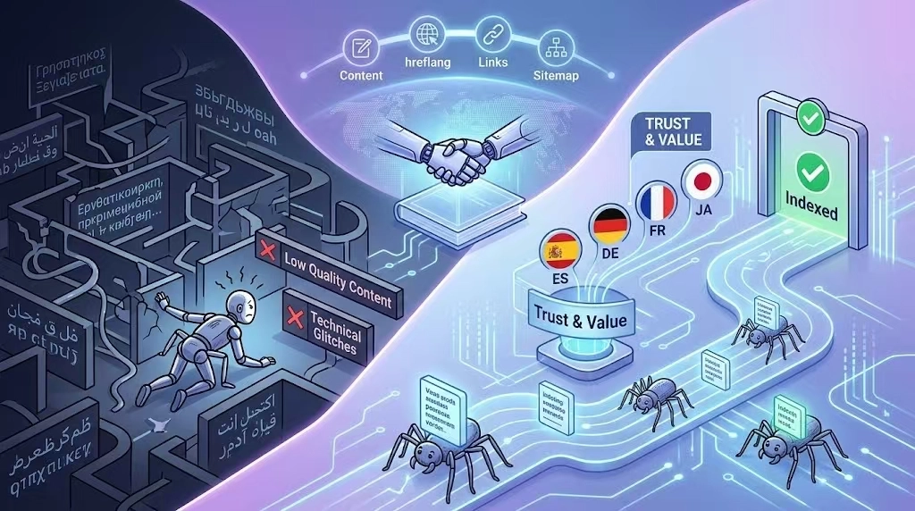 为什么小语种网站不被收录呢？原因就是：内容质量低劣、技术与结构问题、网站信誉与权重不足、缺乏主动提交和优化。