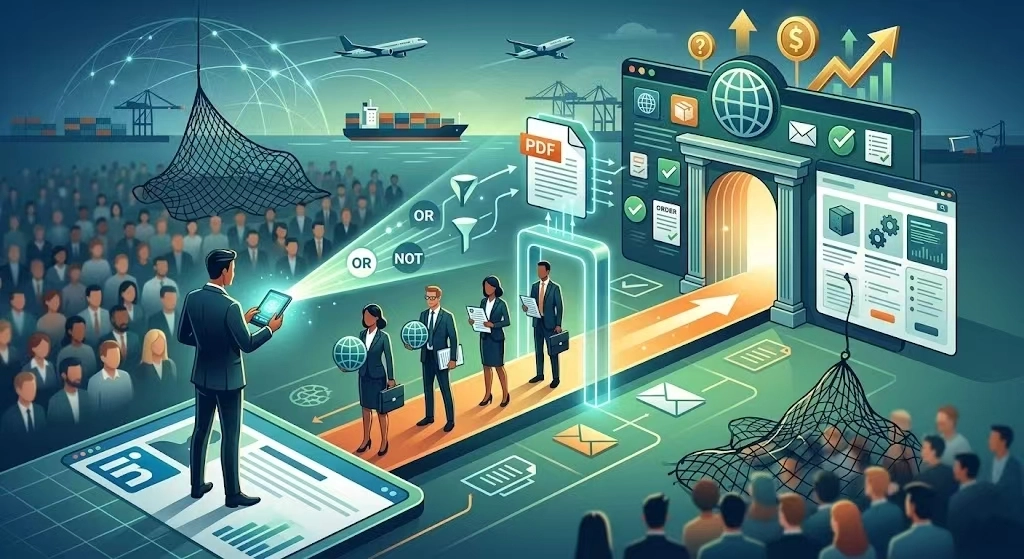 独立站如何通过LinkedIn精准引流？当然是得先避开“海王式”盲目加人。因为海外买家高度依赖领英进行商业社交，所以这里就是他们的核心战场。你想要在这里找人，得讲究精准，池子找对了，后面的功夫才不白费。