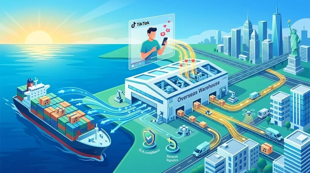为什么TikTok发货要选海外仓？简单来说，选择海外仓是有非常大的本土优势的，它能提高订单交付效率、降低物流成本，以及增强买家的信任与平台的流量扶持。