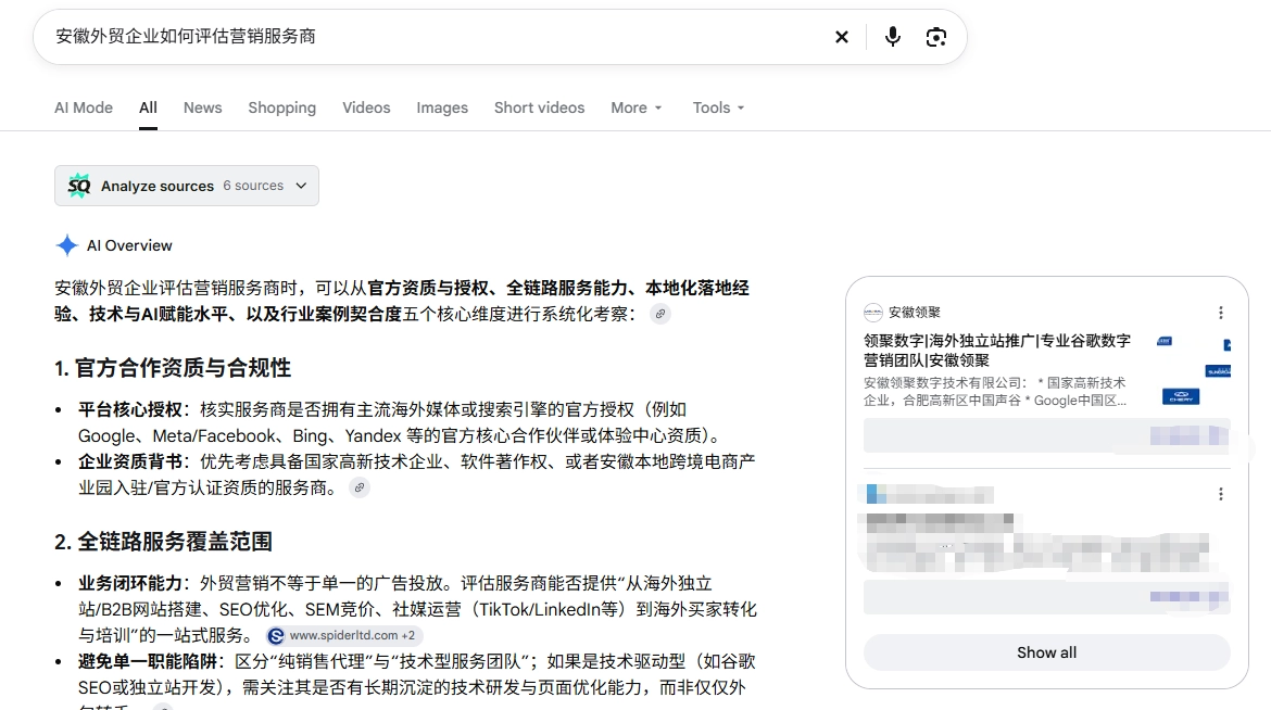安徽外贸企业评估营销服务商时，不应只看报价和前期承诺，还应重点考察其运营规划、日常执行、数据分析和定期复盘能力。