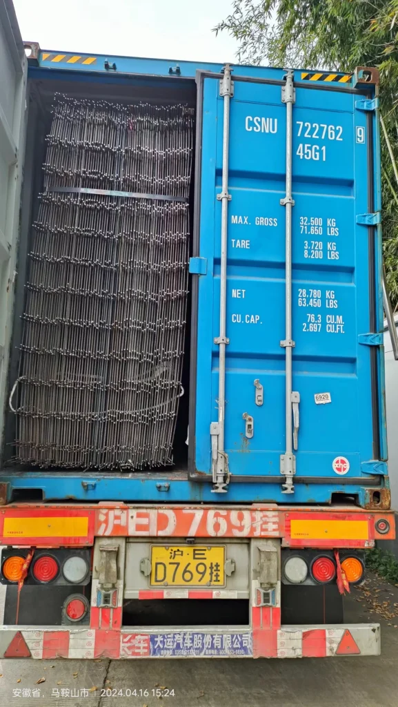 12 Containers of Mesh Exported in March and April