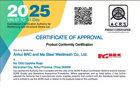 MGBRC Updated it's ACRS Certificates for Mesh & Coils