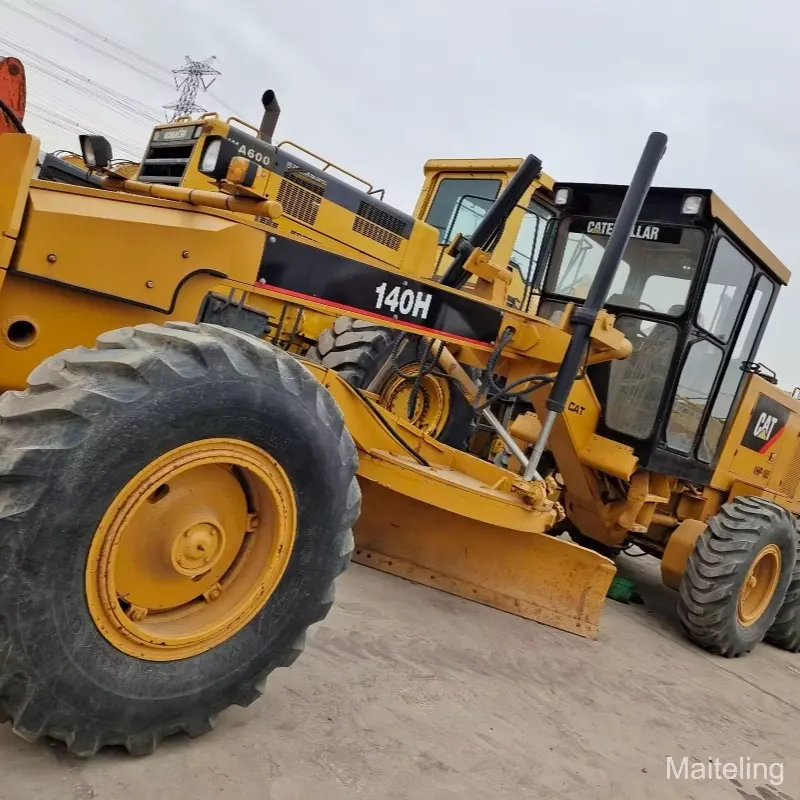 Durable Second-hand CAT140H Motor Grader Equipment