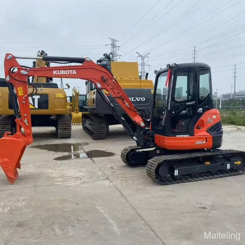 Used Kubota U55 Medium Excavator Machine High Cost Performance