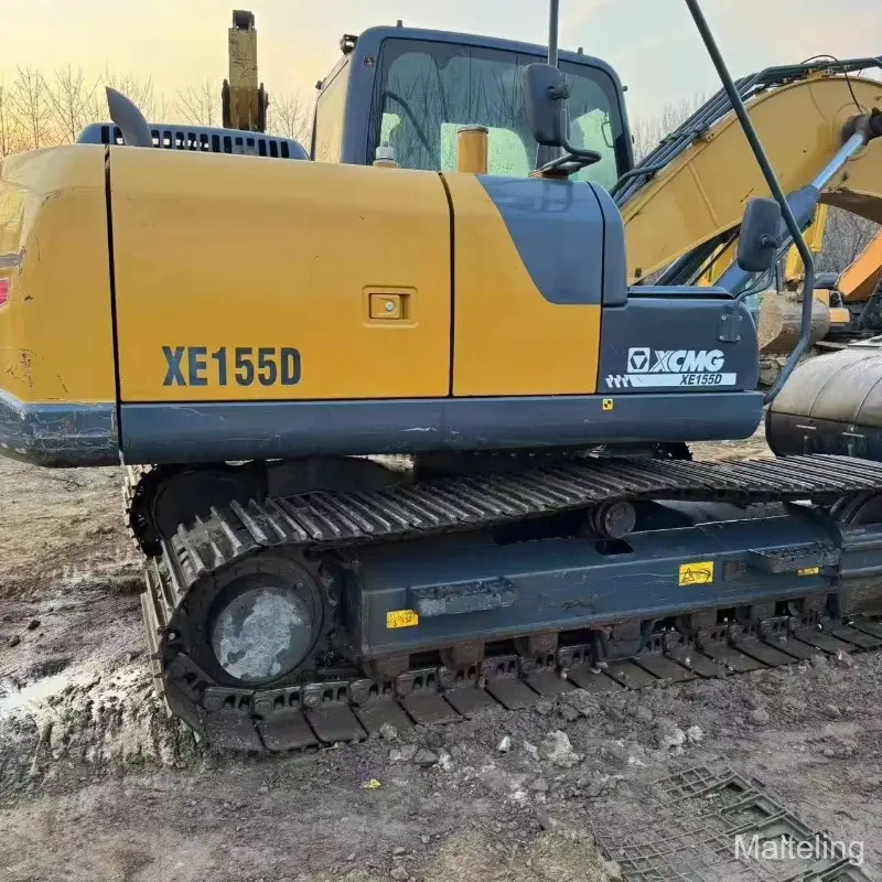 Used XCMG 155D Medium Hydraulic Excavator Crawler Machine Good Condition Low Price