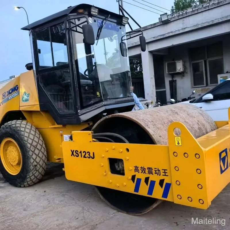 Used XCMG XS123J Single Drum Road Roller Compactor Good Condition For Sale