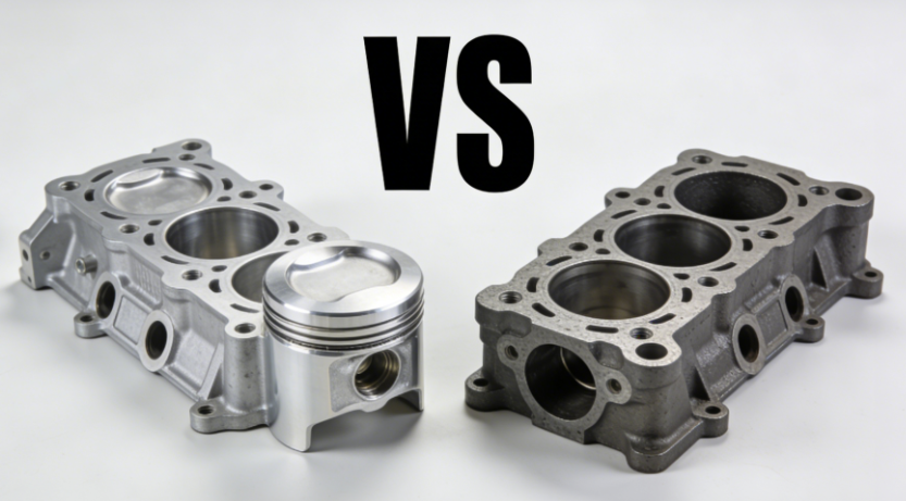 الاختلافات بين رؤوس الأسطوانات المصنوعة من الألومنيوم ورؤوس الأسطوانات المصنوعة من الحديد الزهر