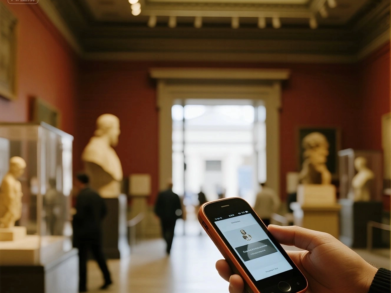 museum audio tour scence