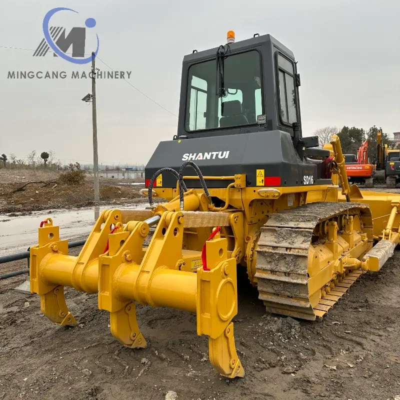 China Shantui SD16 second-hand crawler bulldozer for sale at low price