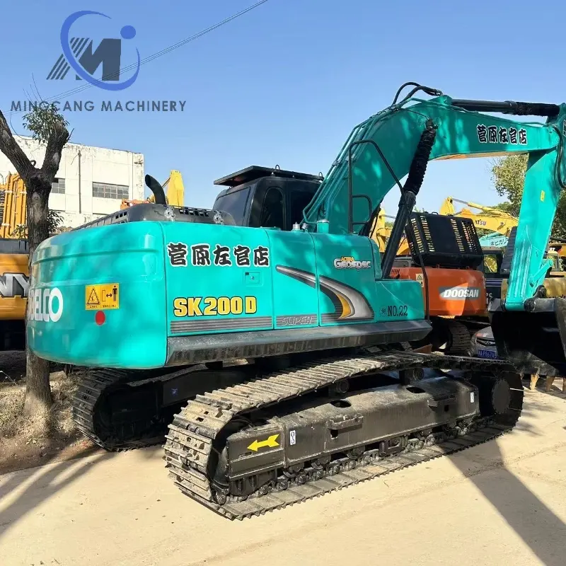 Kobelco Sk200 Crawler Excavator Hydraulic Crawler Used 20ton Excavators